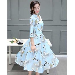 midi dress korea D3325