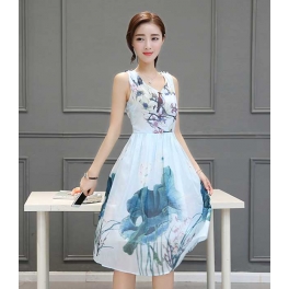 dress wanita import D3327