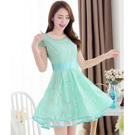 dress brukat korea D3346