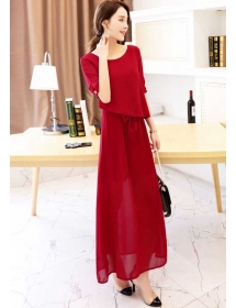 long dress chiffon D3413