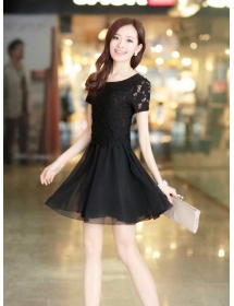 dress brukat D3453