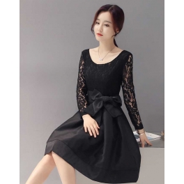 dress brukat pesta D3536