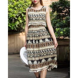 midi dress batik D3553