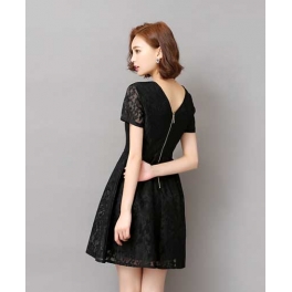 dress brukat korea D3584