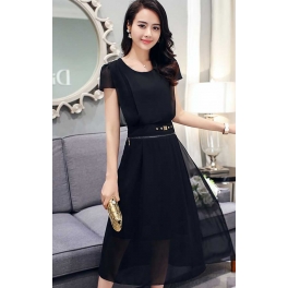 midi dress korea D3585