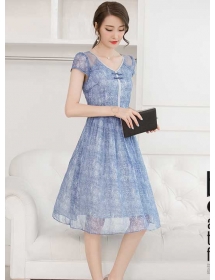 midi dress korea D3598