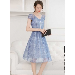 midi dress korea D3598