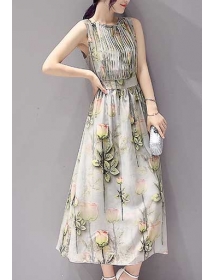 long dress chiffon D3629