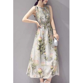 long dress chiffon D3629