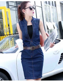 denim dress D3728