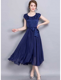 midi dress korea D3760