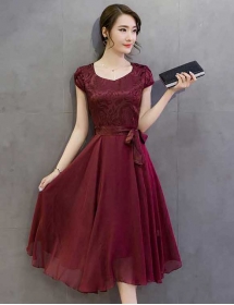 midi dress korea D3761