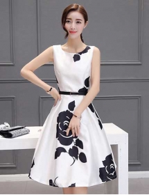 midi dress korea D3829