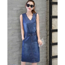 denim dress D3842