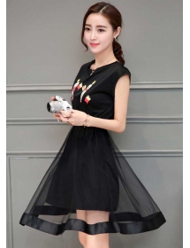 dress wanita import D3849