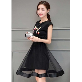 dress wanita import D3849