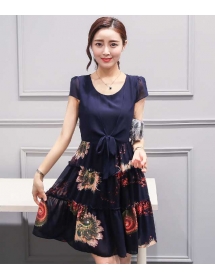 dress chiffon import D3861