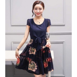 dress chiffon import D3861