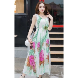 long dress chiffon D3882