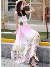 long dress chiffon D3884