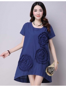 dress wanita import D3907