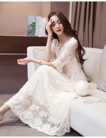 long dress korea D3927