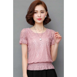 blouse brukat korea T3528