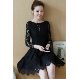 dress brukat D3936