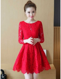 dress brukat D3940