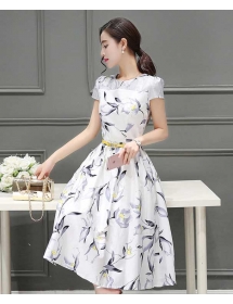 midi dress korea D3941