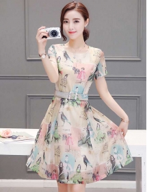 dress korea D3942