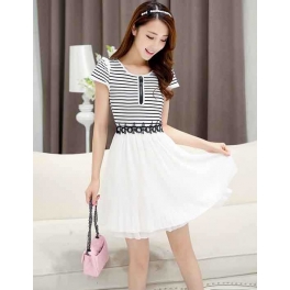 dress wanita import D3055