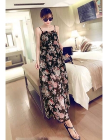 long dress chiffon D3968