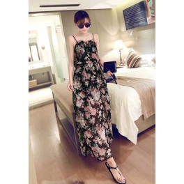 long dress chiffon D3968