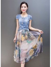 midi dress korea D3993