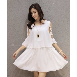 dress wanita import D4004