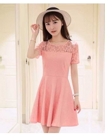 dress brukat D4053