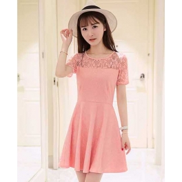 dress brukat D4053