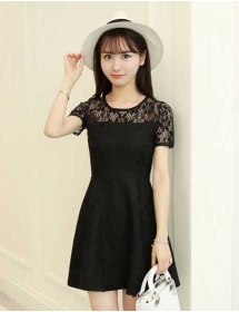 dress brukat D4055