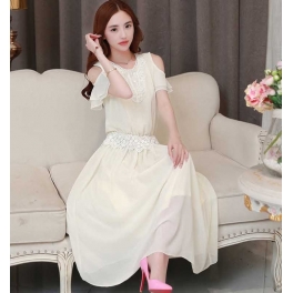 long dress chiffon D2417