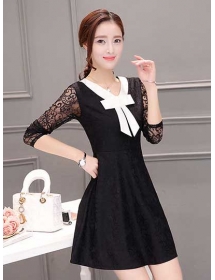 dress brukat D4061