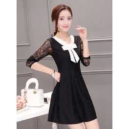 dress brukat D4061