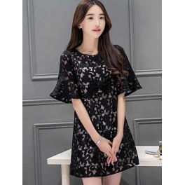 dress brukat korea D4105