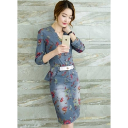 denim dress D4131