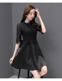 dress brukat korea D4151