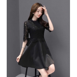 dress brukat korea D4151