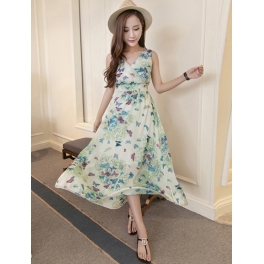 long dress chiffon D4175