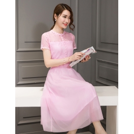 midi dress korea D4180