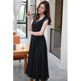 long dress chiffon D4206