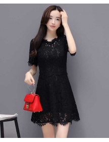 dress brukat korea D4214